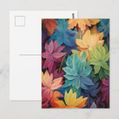 Colorful Autumn Leaves Briefkaart (Voorkant / Achterkant)