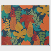Colorful Autumn Leaves Cadeaupapier (Vlak)