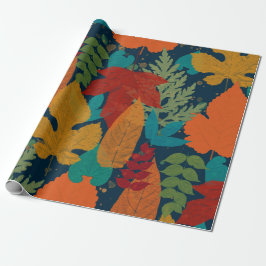 Colorful Autumn Leaves Cadeaupapier