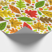 Colorful Autumn Leaves Cadeaupapier (Hoek)