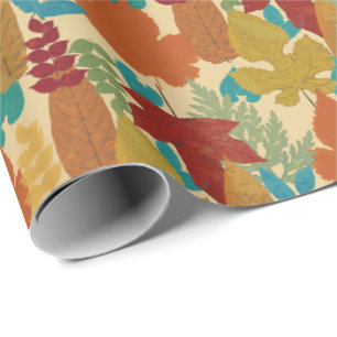 Colorful Autumn Leaves Cadeaupapier