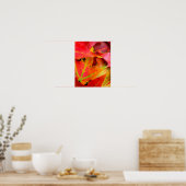 Colorful Autumn Leaves Close-up Poster (Keuken)