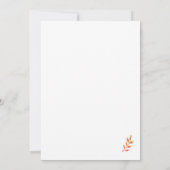 Colorful autumn leaves feestdagenkaart (Achterkant)