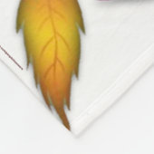 Colorful Autumn Leaves Fleece Deken (Hoek)