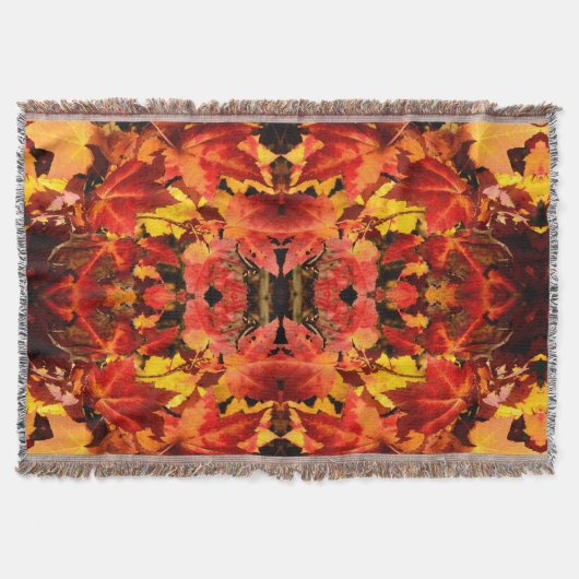 Colorful Autumn Leaves, goudrood oranje esdoorblad Deken (Voorkant)