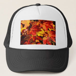 Colorful Autumn Leaves, goudrood oranje esdoorblad Trucker Pet