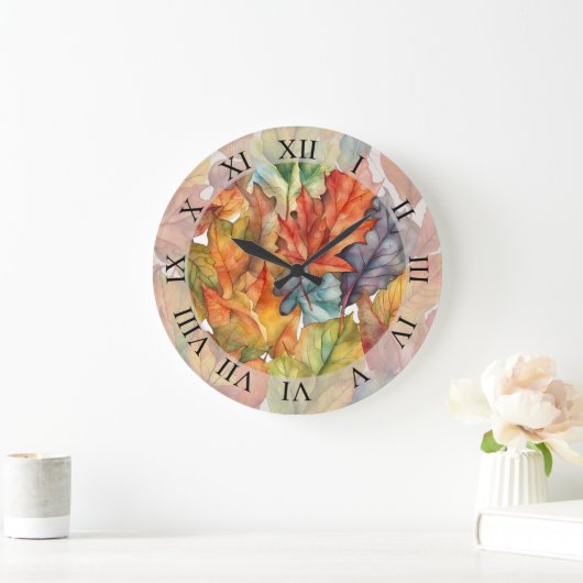 Colorful Autumn Leaves Grote Klok (Huis)