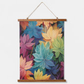 Colorful Autumn Leaves Hangend Wandkleed (Voorkant)