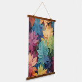 Colorful Autumn Leaves Hangend Wandkleed (Gebogen)