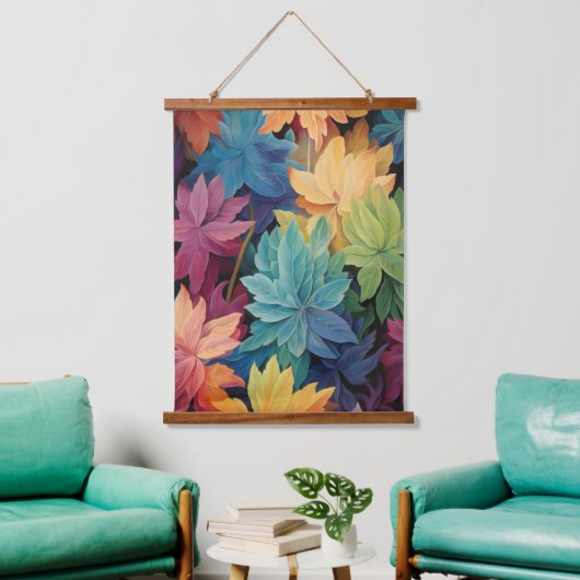 Colorful Autumn Leaves Hangend Wandkleed (Woonkamer)