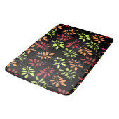 Colorful Autumn Leaves in Warm Tones Bath Mat (Gekanteld)