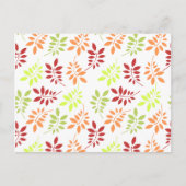 Colorful Autumn Leaves in Warm Tones Briefkaart (Voorkant)