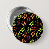 Colorful Autumn Leaves in Warm Tones Button (Voorkant /achterkant)