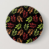 Colorful Autumn Leaves in Warm Tones Button (Voorkant)