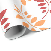 Colorful Autumn Leaves in Warm Tones Cadeaupapier (Rol Hoek)