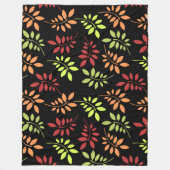 Colorful Autumn Leaves in Warm Tones Fleece Blanke Deken (Voorkant)