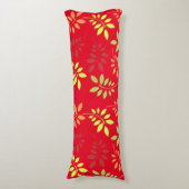 Colorful Autumn Leaves in Warm Tones Lichaamskussen (Voorkant Verticaal)