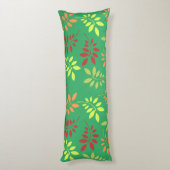 Colorful Autumn Leaves in Warm Tones Lichaamskussen (Achterkant (Verticaal))