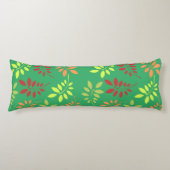 Colorful Autumn Leaves in Warm Tones Lichaamskussen (Voorkant)