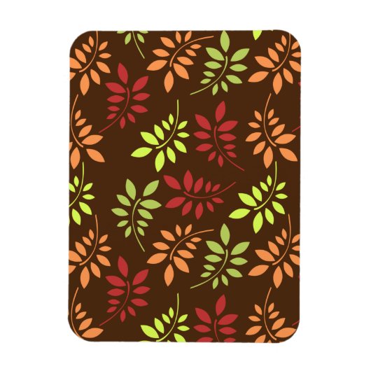 Colorful Autumn Leaves in Warm Tones Magnet Magneet (Verticaal)