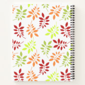 Colorful Autumn Leaves in Warm Tones Notitieboek (Achterkant)