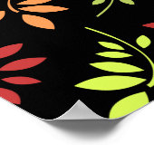 Colorful Autumn Leaves in Warm Tones Poster (Hoek)