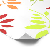 Colorful Autumn Leaves in Warm Tones Poster (Hoek)