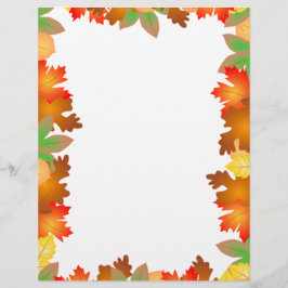 Colorful Autumn Leaves - Letterhead