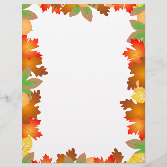 Colorful Autumn Leaves - Letterhead (Voorkant)