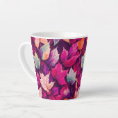 Colorful Autumn Leaves Pattern Latte Mok (Linkerhoek)