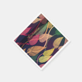 Colorful Autumn Leaves Pattern Napkins Servetten (Hoek)