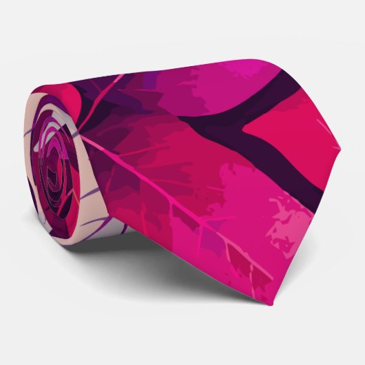 Colorful Autumn Leaves Pattern Stropdas (Opgerold)