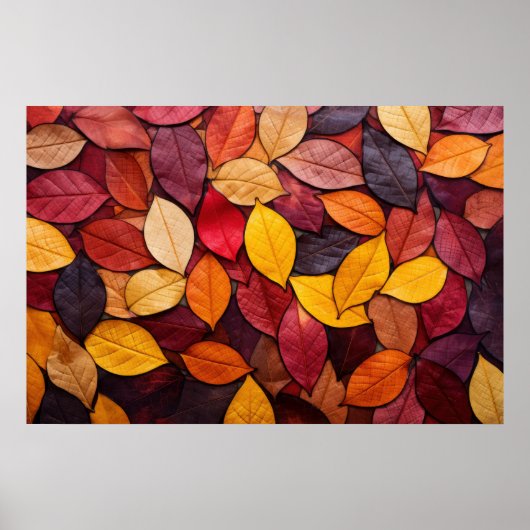 Colorful Autumn Leaves Poster (Voorkant)