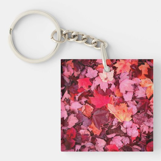 Colorful Autumn Leaves Sleutelhanger (voorkant)