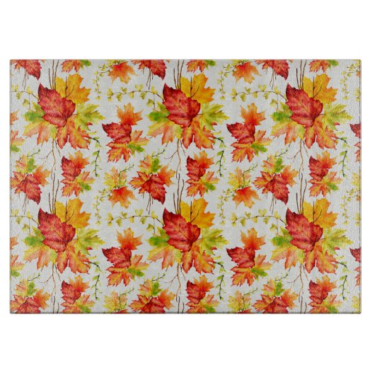 Colorful Autumn Leaves Snijplank (Voorkant)