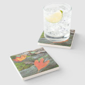 Colorful Autumn Leaves Stenen Onderzetter (Zijkant)