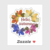 Colorful Autumn Leaves Sticker (Vel)