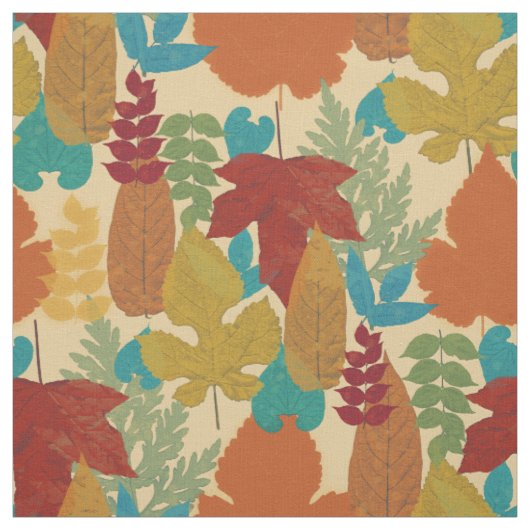 Colorful Autumn Leaves Stof (Swatch)