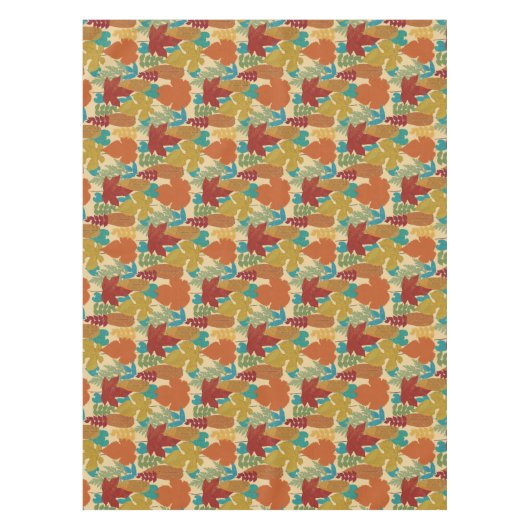 Colorful Autumn Leaves Tafelkleed (Voorkant)