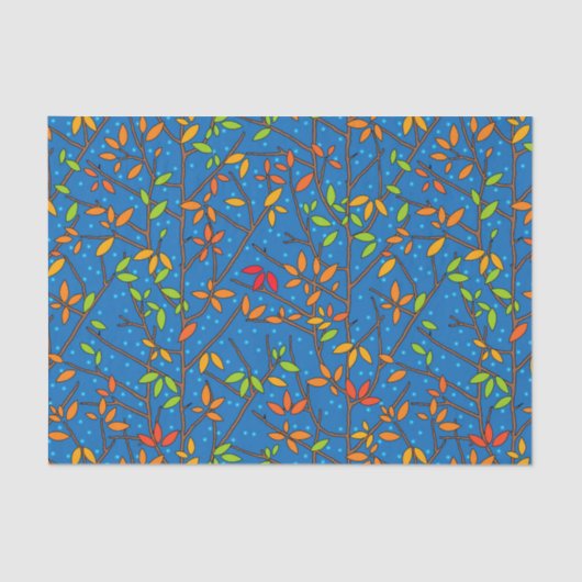 Colorful Autumn Leaves Tissuepapier (Voorkant)