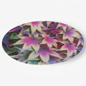 Colorful Autumn Maple Leaves Floral Papieren Bordje (Gekanteld)