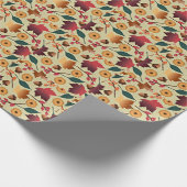 Colorful Autumn Pattern Cadeaupapier (Hoek)