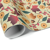 Colorful Autumn Pattern Cadeaupapier (Rol Hoek)