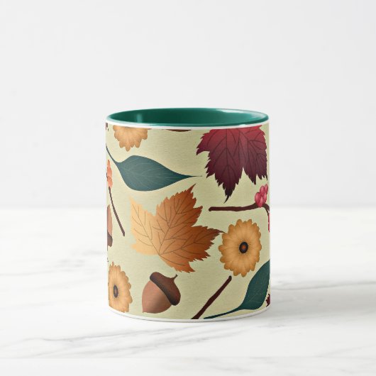 Colorful Autumn Pattern Mok (Midden)