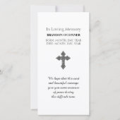 Colorful Autumn Reds and Oranges Prayer Card (Achterkant)