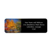 Colorful Autumn Trees Etiket (Voorkant)