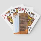 Colorful Autumn Uitzicht van Kinzua Bridge Skywalk Pokerkaarten (Achterkant)