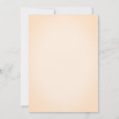 Colorful Autumn Waterverf Floral Ivory Wedding Kaart (Achterkant)