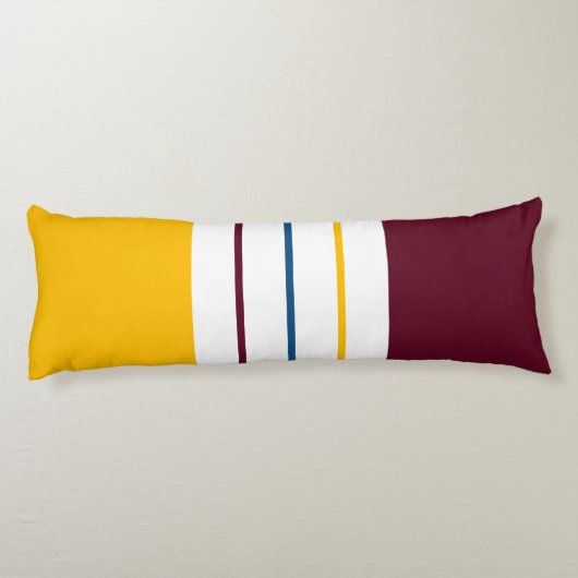 Colorful Autumnal Stripes Lichaamskussen (Achterkant)