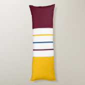 Colorful Autumnal Stripes Lichaamskussen (Achterkant (Verticaal))